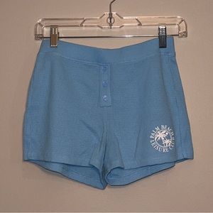 Blue Waffle nit shorts